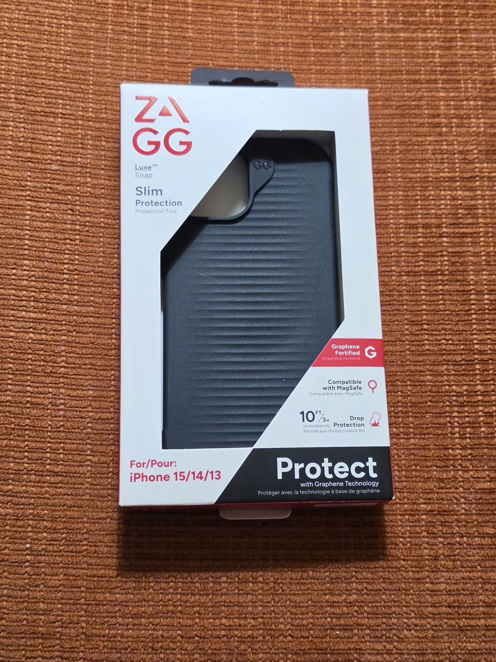 Slim Protect Case for iPhone 15/14/13 - Black